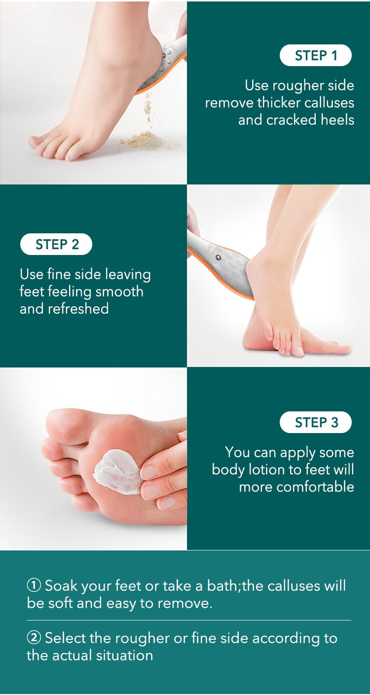 MR.GREEN Stainless Steel Professional Pedicure Foot Callus Remover